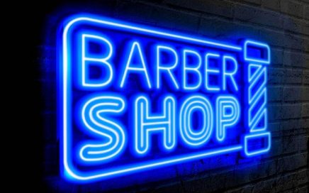 Cartel Neón "Barber Shop"