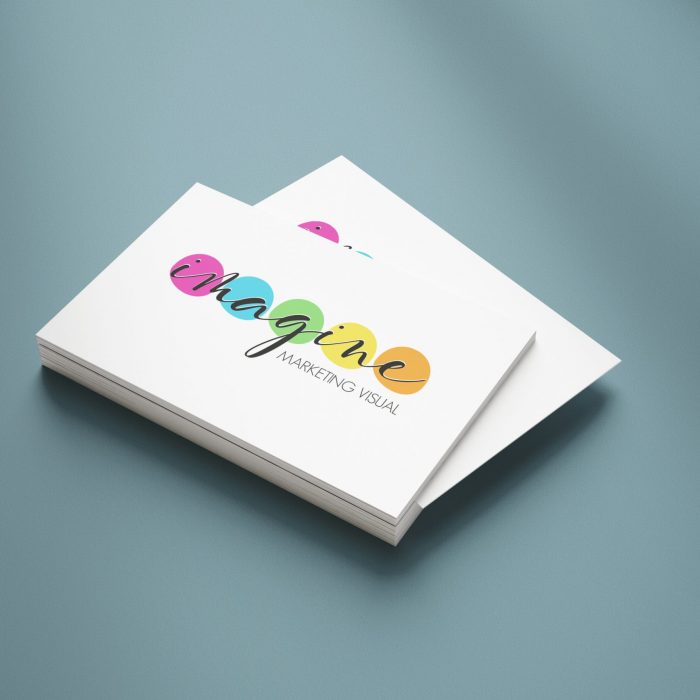 Buziness card stacks mock-up concept